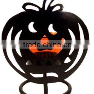 Halloween Decoration,metal pumpkin votive candle holder for halloween. Halloween Votive Candle Holder,metal votive candle holder