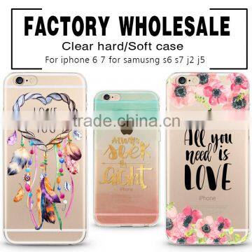 Hot phone accessory 2016 soft tpu mobile phone covers for iphone 6 case transparent for iphone 6s case s7 cell phone case                        
                                                Quality Choice
                                              