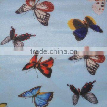 beautiful butterfly print fabric for curtain&stage dress