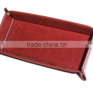 Newest factory price wholesale leather tableware storage box