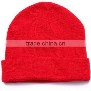Fashion Custom Knitted Acrylic Winter Beanie Plain Blank Toque Beanie Hat