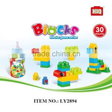 Eco-friendly plastic educational building block toys for school kids