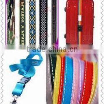 Colorful luggage fastener tape nylon strap with buckle