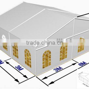 6x6m Aluminum Frame PVC Cover Roof Tent