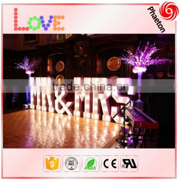 Wedding decor led bulb letter