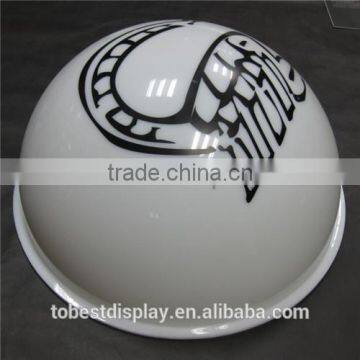 2016 new custom wholesale print acrylic hemisphere/acrylic half ball/hollow acrylic ball