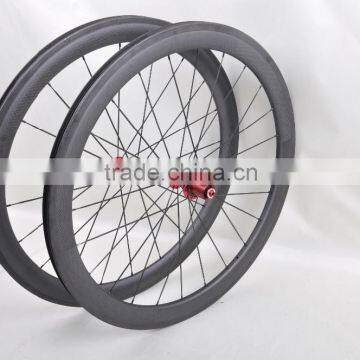 nice and popular front /rear carbon 700c wheel 50mm 3k/ud matte or glossy finish for road bike with promotion