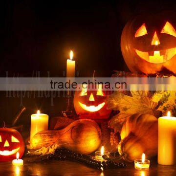 Jack-o-lanterns led candle canvas paints