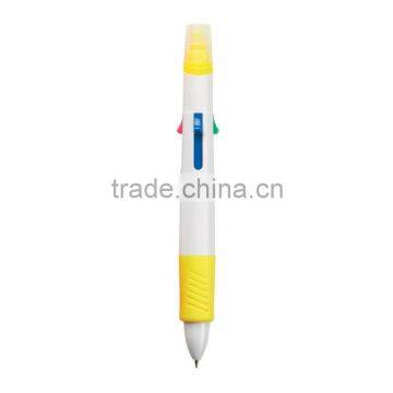 Quatro Pen With Highlighter_yellow