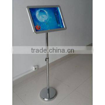 height adjustable pedestal base with snap frame telescopic a3 menu board stand