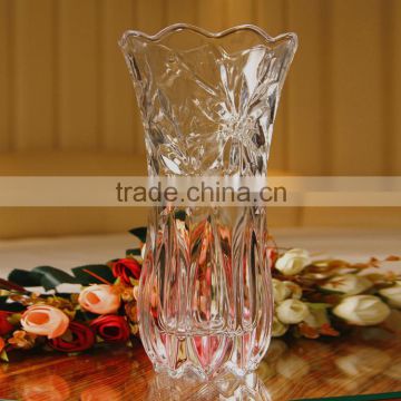 wholesale clear glass vase for flower arrangement