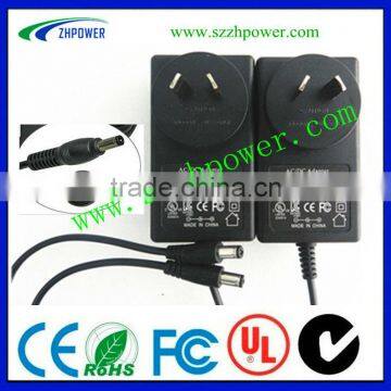 2013 new product! 12v dc 2a power adapter Australian pass SAA.GS, use to LED light,Dc jack is:5.5*2.1mm