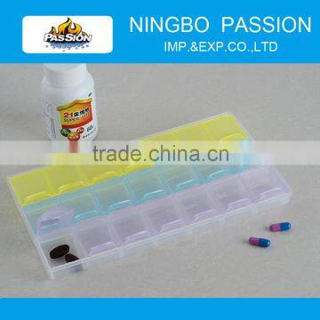 Plastic Pill Box / Plastic Medicine Boxes /21 case Pill Box