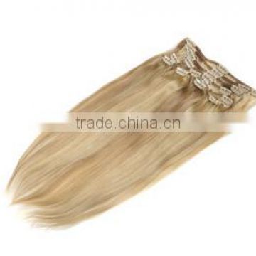 100% brazilian hair clip-on hair extension