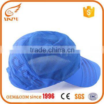 Promotional Breathable Mesh Caps Closure Blue Sport Cap photo-5