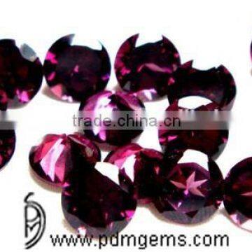 Rhodolite Garnet Round Cut Faceted Lot For Ring Silver From Wholesaler