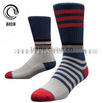 Strip Crew Fuzzy Custom Sport Sock Crazy Socks Mens Socks