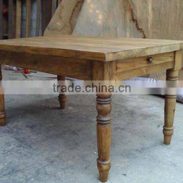 Dining Table 1 Drawers 180 Reclaimed Old Pine Natural