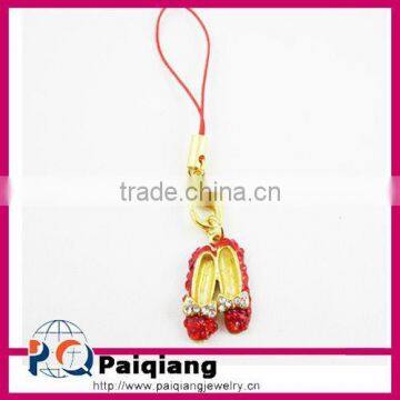 Wholesale Fashion Hot Selling Popular Red Crsytal Rhinestone High Heel Shoe Keychain