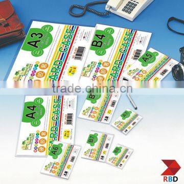  China Office Supplies PVC Clear A4 Folders Card case