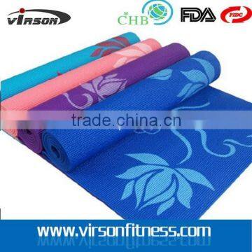 6mm OEM Custom Printed PVC Yoga Mat for Wholesale