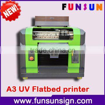 8 color A3/A4 size UV flatbed multifunctional printer with Led for Phone case CD ID card printing