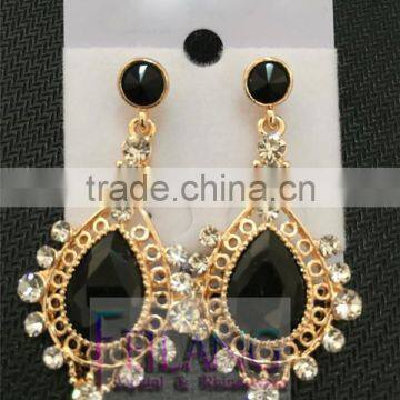 Fashion Flash Drilling Hollow Crystal Earrings Drop Earrings photo-2