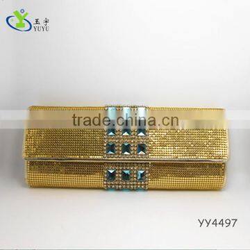 Fashion women acrylic aluminum clutch evening bag