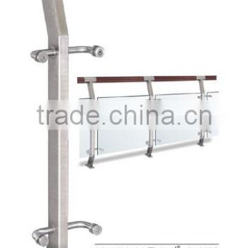 Glass stair handrail outdoor handrail stainless steel handrail