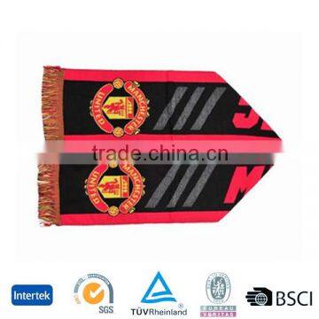 2016 low price knitted pattern wholesale custom design football scarves China