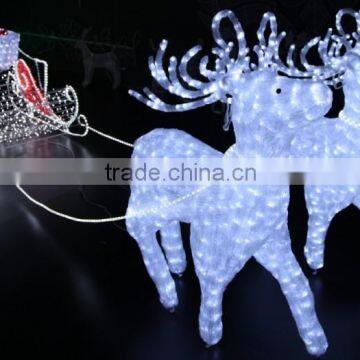 LED crystal sculpture reindeer