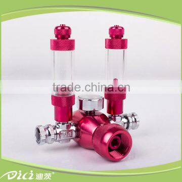 mini single gauge CO2 pressure regulators bubble counter pressure regulator psi