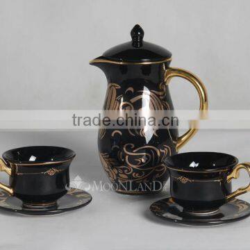 Decorative Tea Set with Decal, Home Decoration