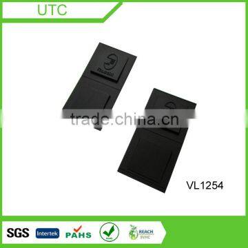 Custom logo pvc rubber label for garment