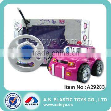 2CH RC Cartoon Plastic Ploice Car Toy For Kids