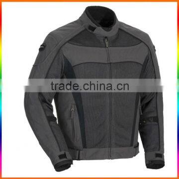 Motorcycle Leather Jacket with CE Approved Armors