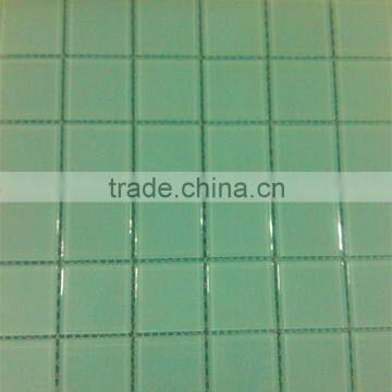 48*48 light blue glass crystal mosaic for swimming pool tile