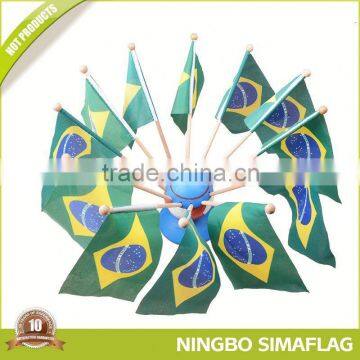 Excellent factory directly garden flag with metal pole and made of 300d polyester