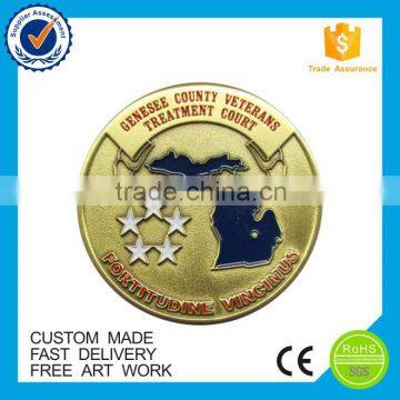 Promotional souvenir custom made antique gold coin