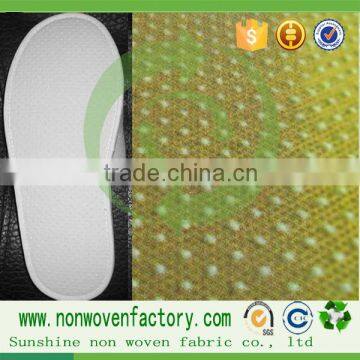 Spunbond nonwoven fabric or slipper sole, non slip mat, slip resistant fabric