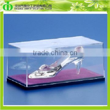 DDS-0006 Fashionable Desktop Plexiglass Crystal Shoes Box,Plexiglass Shoes Box,Plexiglass Display Box for Crystal Shoes