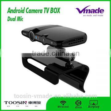 H3plus with skype camera android box tv hd media player