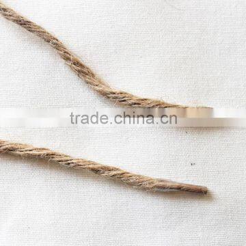 jute handle with two plastic connectors/barbeds jute rope