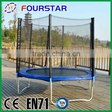 8feet bounce trampoline with ladder and safety net