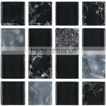 cheap glass crack series mosaic tile for home interior decoration /wallpapers(PMG23L016)