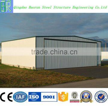 High quality steel frame structure prefabricated hangar