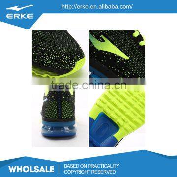 ERKE Wholesale Dropshiping Brand Breathable Kintted Mesh Mens Air Cushion Sport Running Shoes photo-5