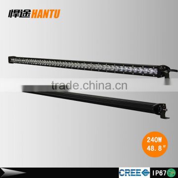 50inch 240w cre e led light bar for truck single row 240w light bar led spot beam led light bar super slim