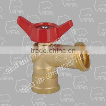 702-39 FIP X HOSE BOILER DRAIN ANGLE VALVE BRASS QUARTER TURN