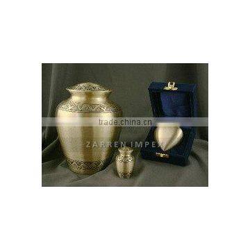 Elite Bronze Urn 10" Brass Cremation